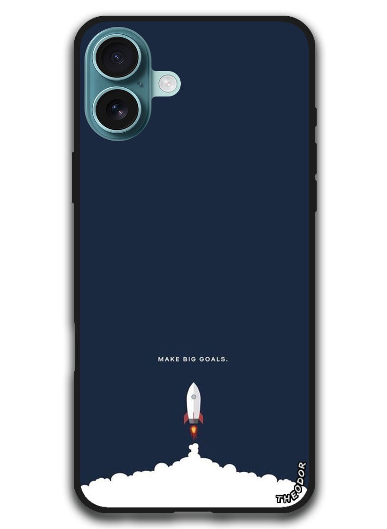 Theodor Protective Case Anti Scratch Shock Proof Bumper Cover For iPhone 16 Plus (6.7)-inch Big Goals - Image 1