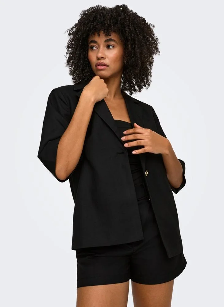 Only  Sleeve Linen Blazer for Women | Best Price UAE