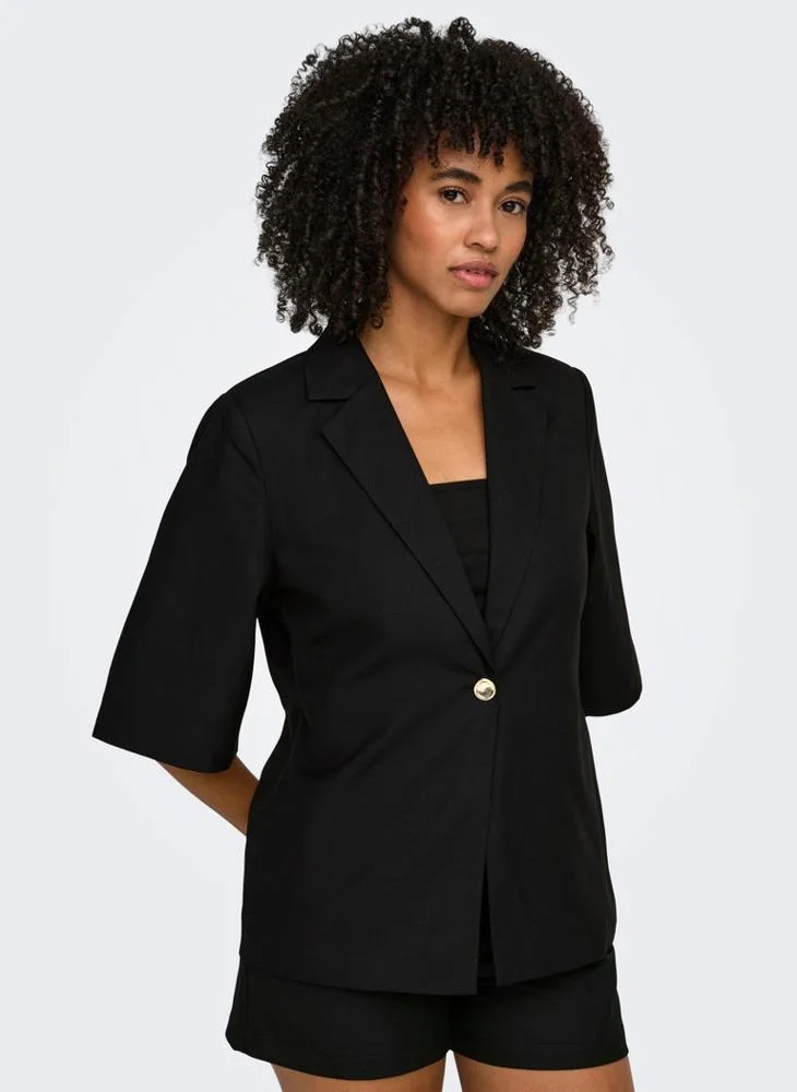 Only  Sleeve Linen Blazer for Women | Best Price UAE