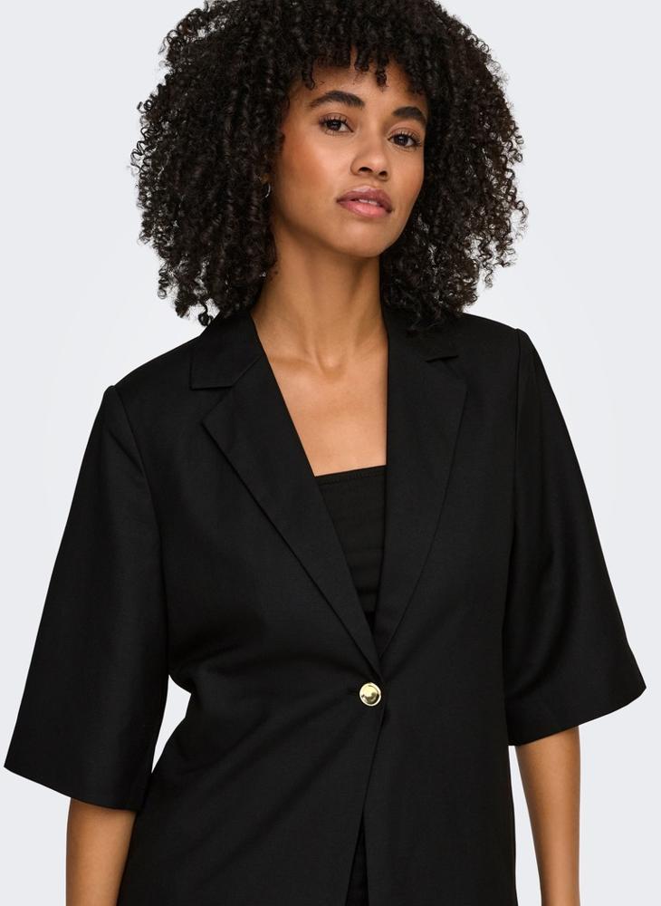 ONLY Sleeve Linen Blazer - Image 5