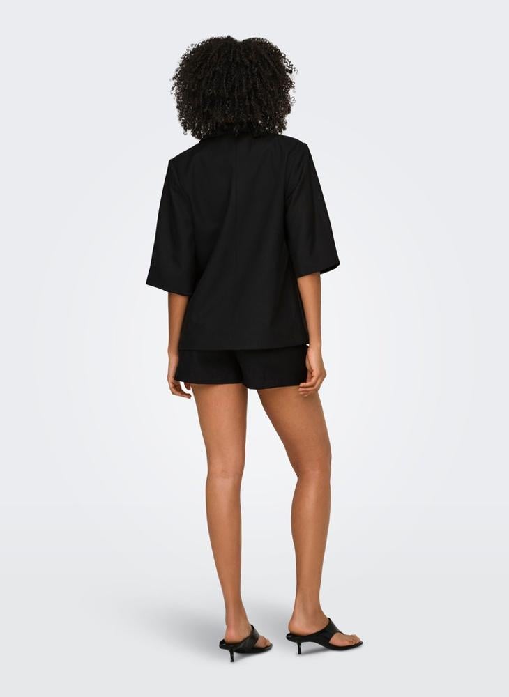 ONLY Sleeve Linen Blazer - Image 2