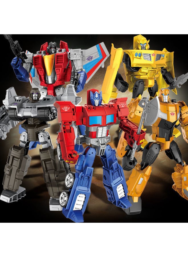 لعبة التجلي نموذج سيارة كينغ كونغ روبوت للأطفال الأولاد أوبتيموس برايم 3 إلى 6 عيد ميلاد قطعة واحدة بالجملة - اللون: محارب فولاذي - Image 4