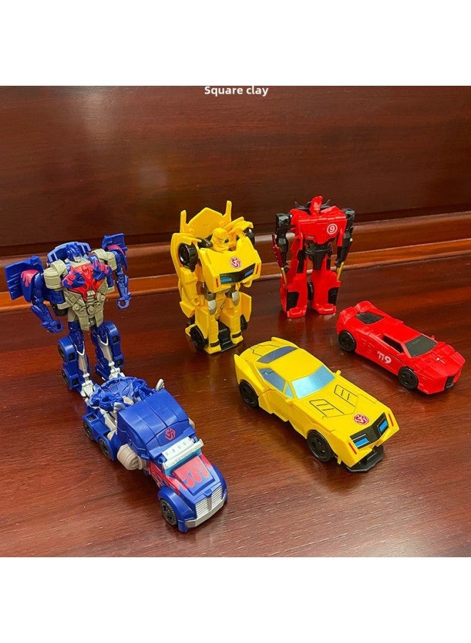 لعبة التجلي نموذج سيارة كينغ كونغ روبوت للأطفال الأولاد أوبتيموس برايم 3 إلى 6 عيد ميلاد قطعة واحدة بالجملة - اللون: محارب فولاذي - Image 5