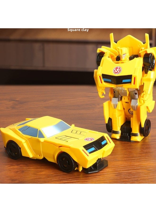 لعبة التجلي نموذج سيارة كينغ كونغ روبوت للأطفال الأولاد أوبتيموس برايم 3 إلى 6 عيد ميلاد قطعة واحدة بالجملة - اللون: محارب فولاذي - Image 3