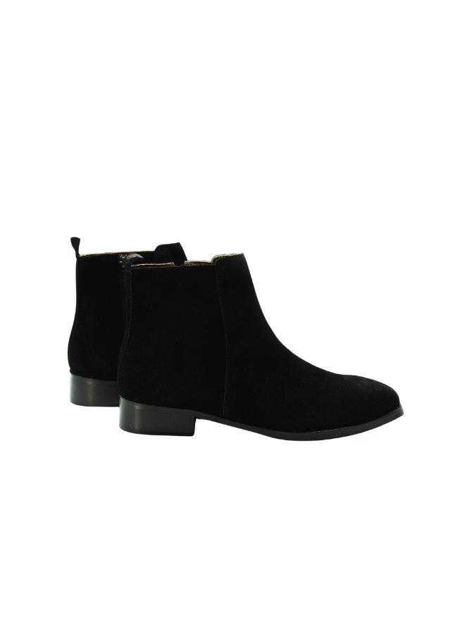 Brenvick Vittorio Black Suede Cow Leather Chelsea Boots for Men | Premium Suede Slip-On Ankle Boots | Elastic Side Panels | Smart Casual & Formal Wear - Image 4