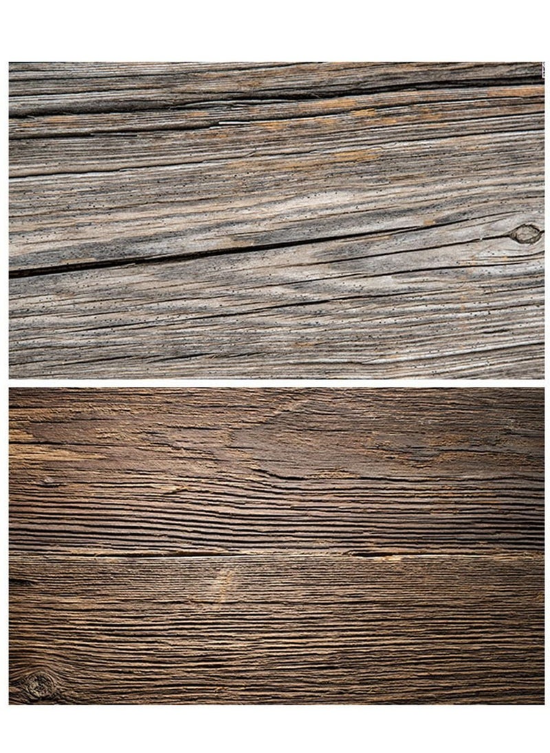 Generic 2 Sides PVC Photography Backdrops Waterproof Premium Texture Background (60 X 90cm) (Old Wood Grain)  - Image 2