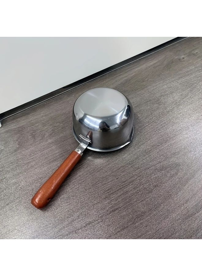 Wooden Pot And Spoon Set 300ML Capacity For Wax Melting And Candle Making - Image 3