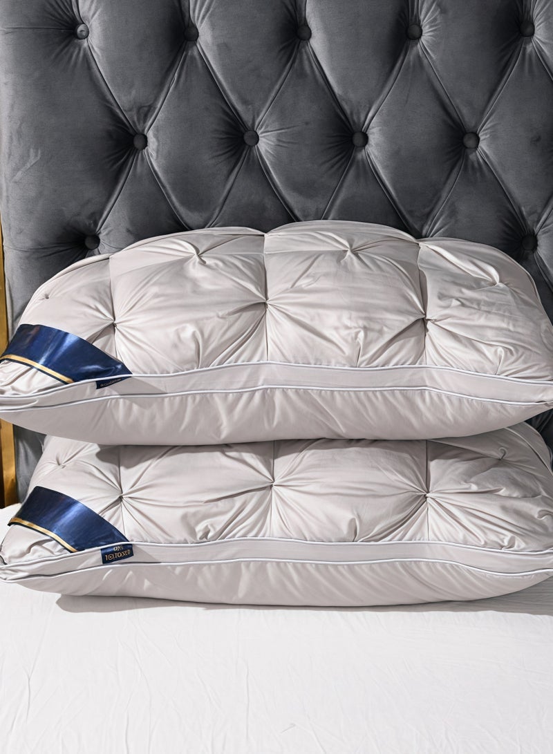 Luxury five-star hotel quality neck pillow - deep sleep neck support, non collapsing high-density polyester filling, allergenic polyester coverage, year-round non collapsing high pillow core, a gift for friends and family  - Image 1