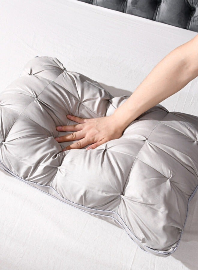 Luxury five-star hotel quality neck pillow - deep sleep neck support, non collapsing high-density polyester filling, allergenic polyester coverage, year-round non collapsing high pillow core, a gift for friends and family  - Image 4