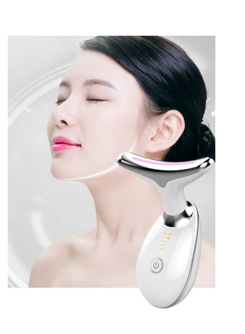 Ama Portable Neck and Face Massager, Tightening and Wrinkle Removal Device, Face and Neck Lifting Massager, Photon Therapy Anti-Wrinkle and Double Chin Remover - Image 3