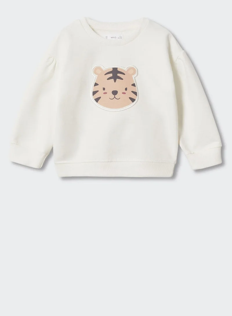 MANGO Infant Printed Sweatshirt