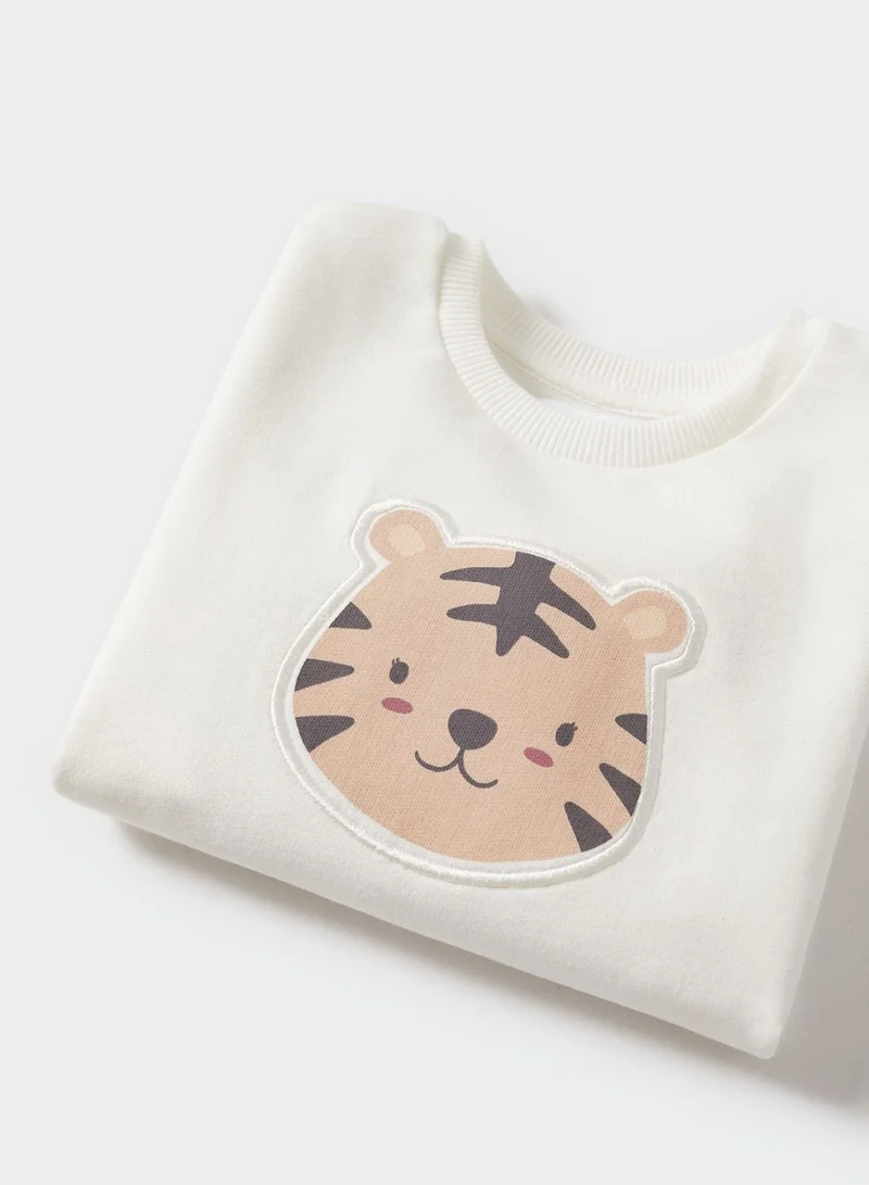 MANGO Infant Printed Sweatshirt