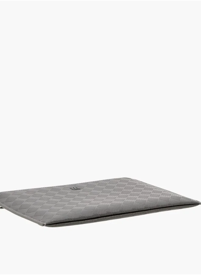 دوتشيني Textured Cardholder with Zip Closure