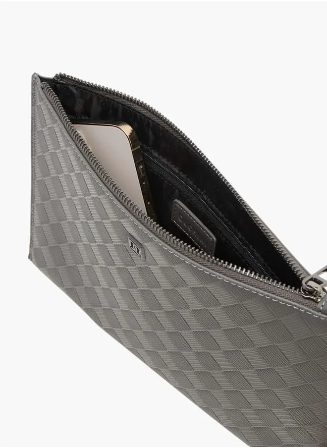 دوتشيني Textured Cardholder with Zip Closure