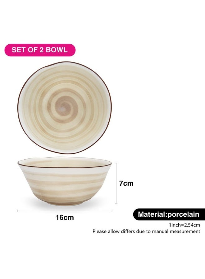 Fissman Set Of 2 Bowls Glide 16 Cm (Porcelain) - Image 5