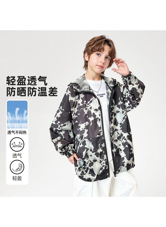 Bumblebee Boys' Jacket Summer 2025 New Kids' Outerwear Sun Protection Shirt Trendy Camouflage Lightweight Top For Toddlers - Image 2