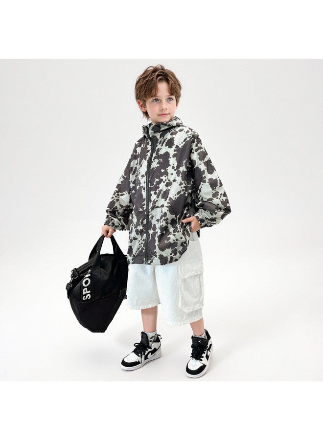 Bumblebee Boys' Jacket Summer 2025 New Kids' Outerwear Sun Protection Shirt Trendy Camouflage Lightweight Top For Toddlers - Image 5