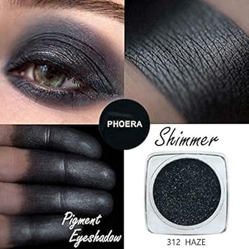 Phoera AQUAPURITY PHOERA Pigment Eyeshadow Palette Metallic Shimmer Glitter Loose Powder Eye Shadow Makeup 312 HAZE - Image 2