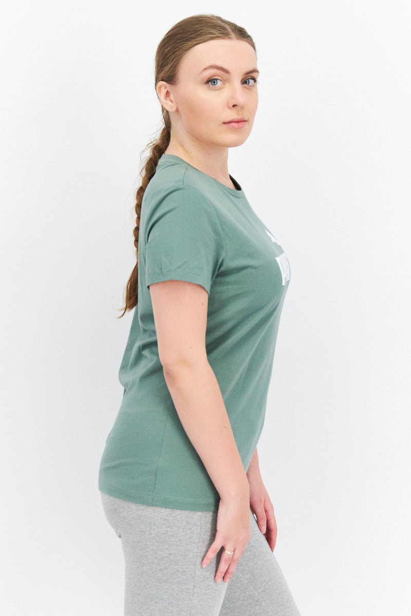 PUMA Women Sportswear Fit Short Sleeve Outdoor T-Shirt, Sage Green - Image 4