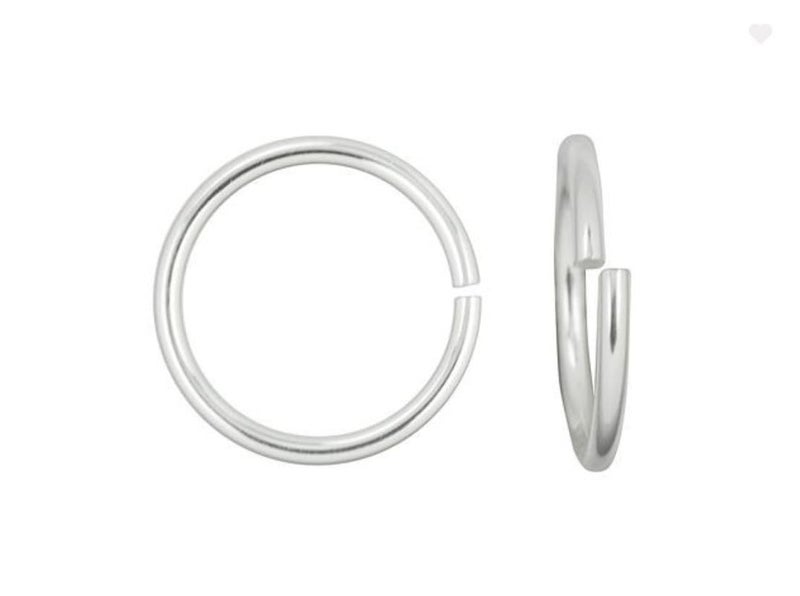 Adabele 100pcs Adabele Authentic 925 Sterling Silver Open Jump Rings 6mm (0.24 inch) O Ring Connector (Wire 21 Gauge/0.7mm) for DIY Craft Jewelry Making SS76-6 - Image 1