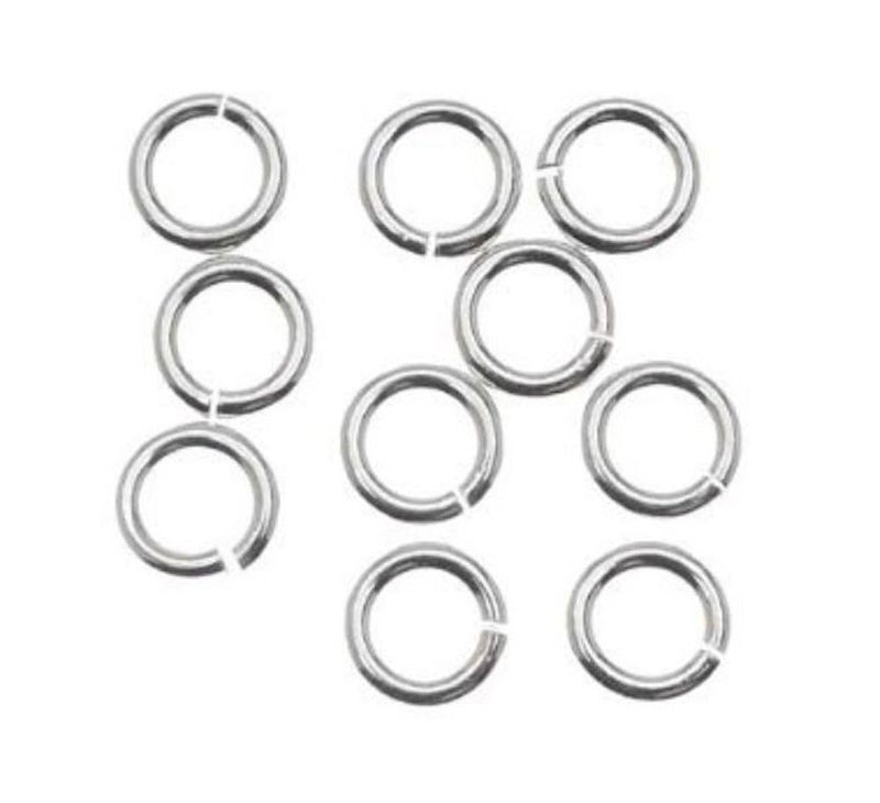 Adabele 100pcs Adabele Authentic 925 Sterling Silver Open Jump Rings 6mm (0.24 inch) O Ring Connector (Wire 21 Gauge/0.7mm) for DIY Craft Jewelry Making SS76-6 - Image 4