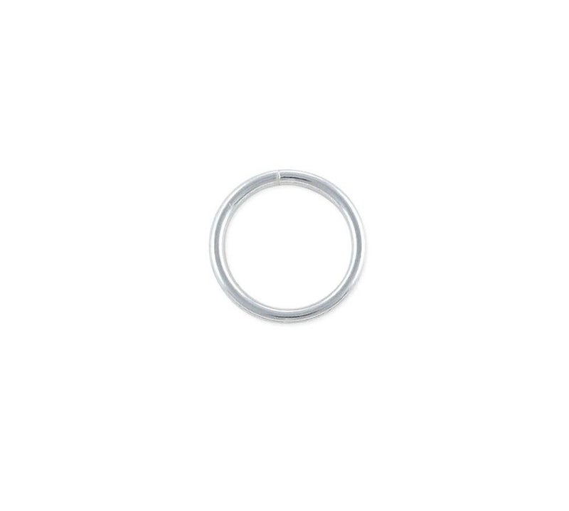 Adabele 100pcs Adabele Authentic 925 Sterling Silver Open Jump Rings 6mm (0.24 inch) O Ring Connector (Wire 21 Gauge/0.7mm) for DIY Craft Jewelry Making SS76-6 - Image 5