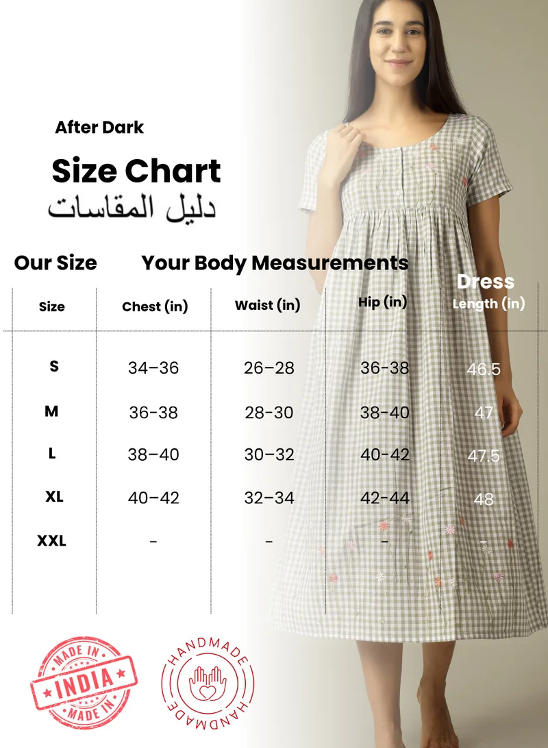 After Dark Daisy, Embroidered Nightdress