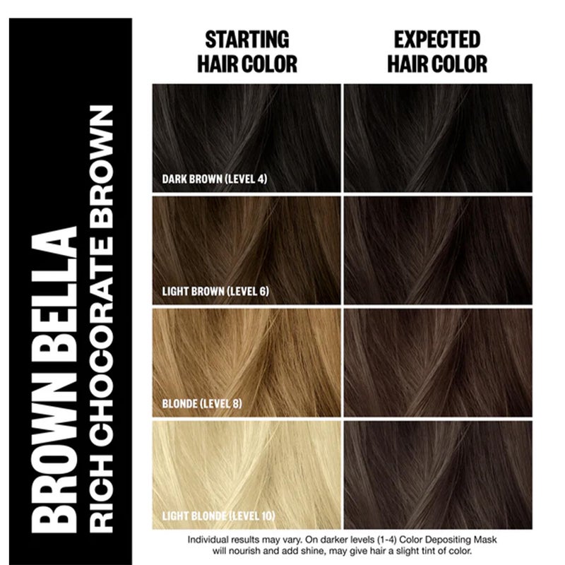 iGK قناع تلوين وتونر شعر IGK | بني شوكولاتة شبه دائم | نباتي وخالي من التجارب على الحيوانات | لون بني بيلا: بني بيلا (بني شوكولاتة غني) - Image 3