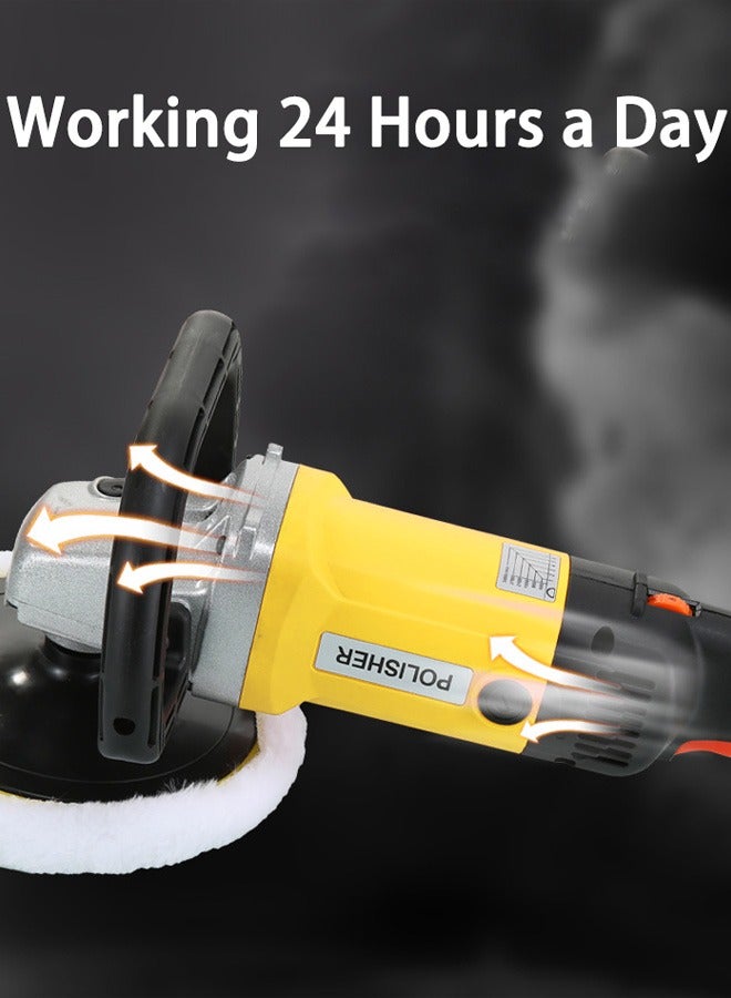 Generic Buffer Polisher, 1400W 7in Polisher for Car Detailing, Wax Machine, 8 Variable Speed 500-3000 RPM for Car Boat Polishing and Waxing  - Image 4