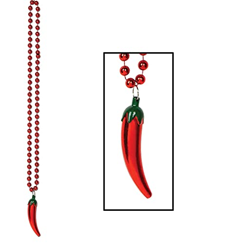 Beistle Beads w/Chili Pepper Medallion Party Accessory (1 count) (1/Card) - Image 2