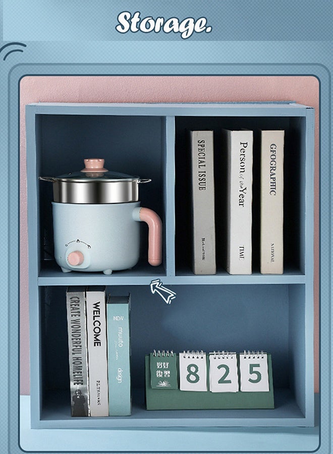 Electric Hot Pot, 1.8L Mini Multifunction Electric Cooker, Nonstick Frying Pan, Dual Power Control Ramen Cooker, for Shabu-Shabu, Stir Fry, Noodles, Pasta - Image 5