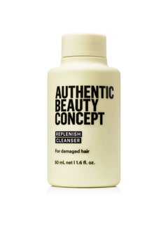 Authentic Beauty Concept Replenish Cleanser Shampoo Damaged Hair Nourishes & Strengthens Hair Vegan & Crueltyfree Sulfatefree 1.6 Fl. Oz.  - Image 1