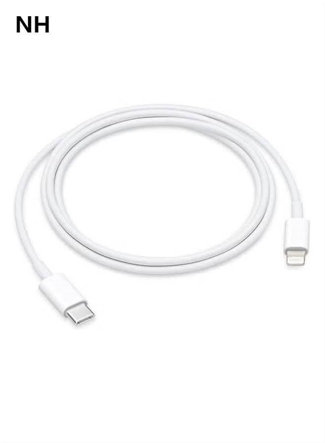 NH USB-C to Lightning Cable | 1 Meter, White | for Apple iPhone Charging & Sync - Image 1