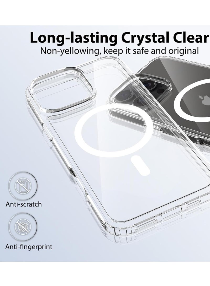 BORTONY iPhone 16 Pro Max Magsafe Support Wireless Charging Slim Protection Clear iPhone 16 Pro Max Cover Anti Scratch Magnetic  iPhone 16 Pro Max Case - Image 3