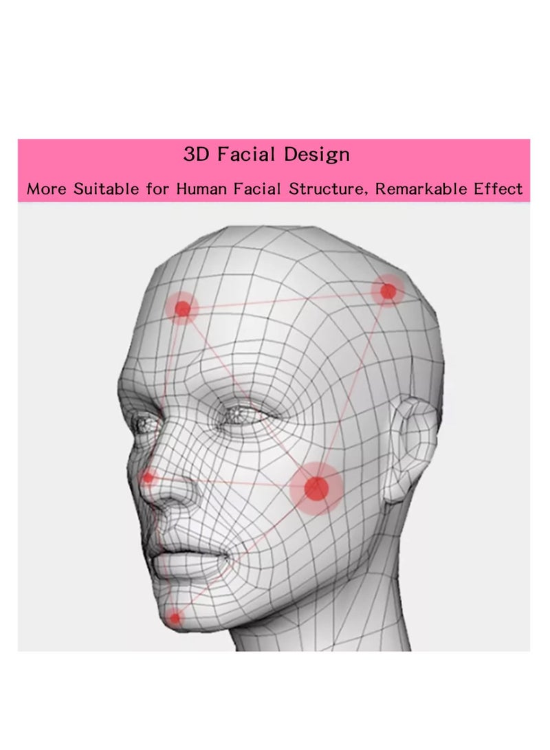 Y&D Reusable Silicone Double ChinFace Slimming Cheek V Face Line Belt Breathable Chin Lift Up Reducer & Neck Mask Fat Compression Garment V-shaped Eliminator  - Image 5