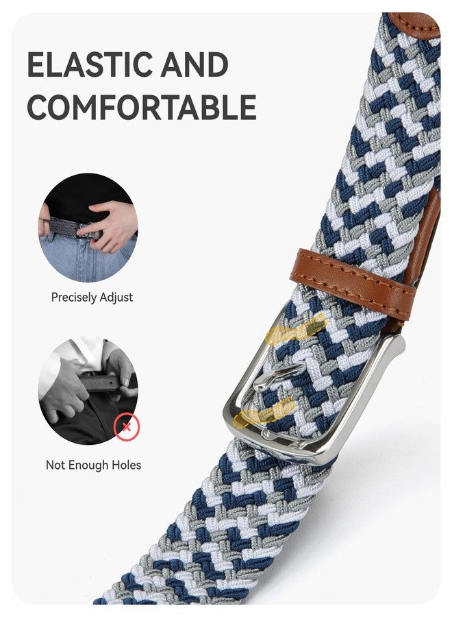 CHAOREN Golf Belts for Men - Elastic Braided Mens Belts Stretchable 1 3/8"- Mens Gift Fit Casual Jeans Golf Pants - Image 3