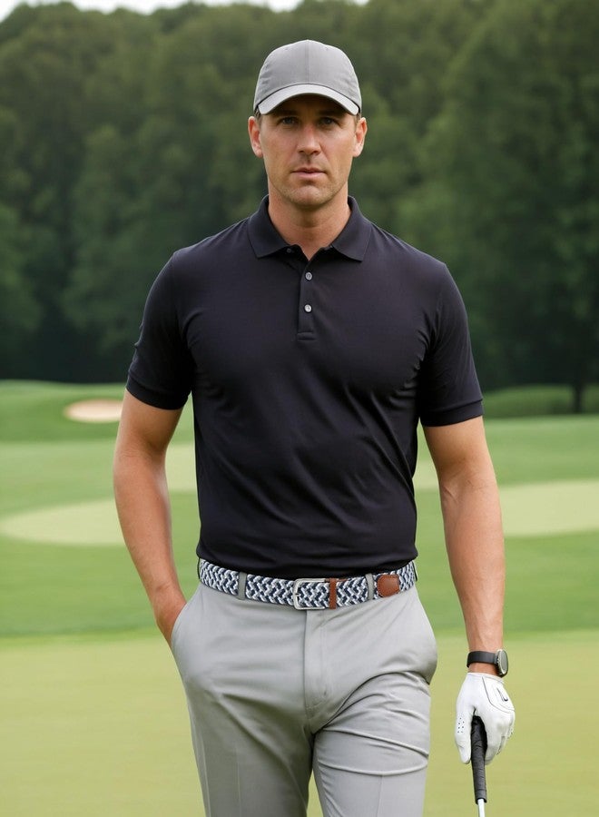 CHAOREN Golf Belts for Men - Elastic Braided Mens Belts Stretchable 1 3/8"- Mens Gift Fit Casual Jeans Golf Pants - Image 2