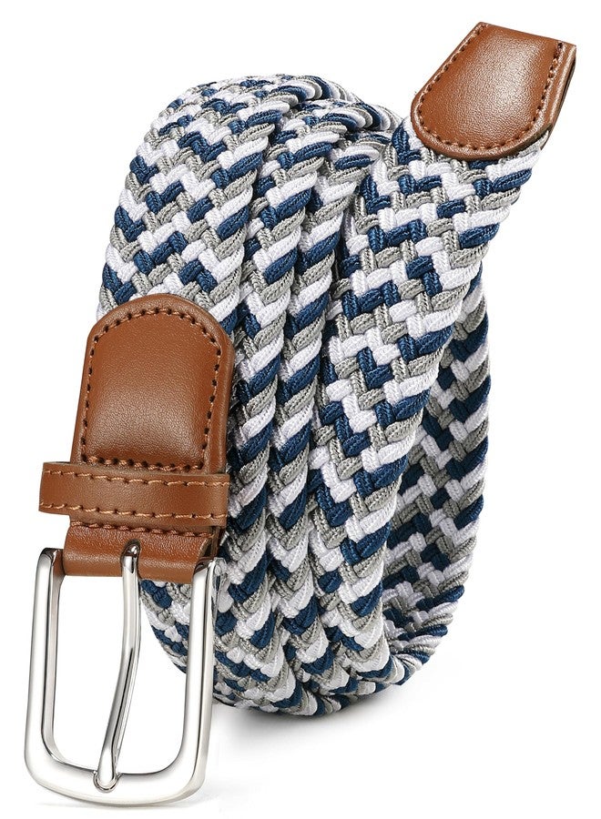 CHAOREN Golf Belts for Men - Elastic Braided Mens Belts Stretchable 1 3/8"- Mens Gift Fit Casual Jeans Golf Pants - Image 1