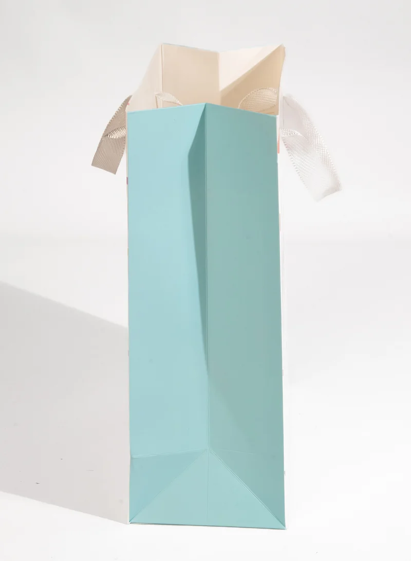 Share the Love Happy Birthday, White, Confetti, Medium Gift Bag