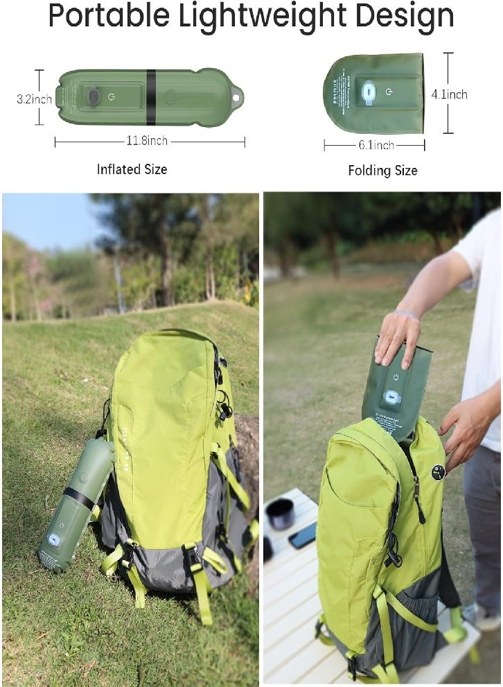 Foldable Rechargeable Camping Lantern Inflatable Light, 4 Lighting Modes, IP66 Waterproof Portable Tent Light for Indoor and Outdoor Emergency Power Outages, Hiking, Backpacking, Fishing - Image 3