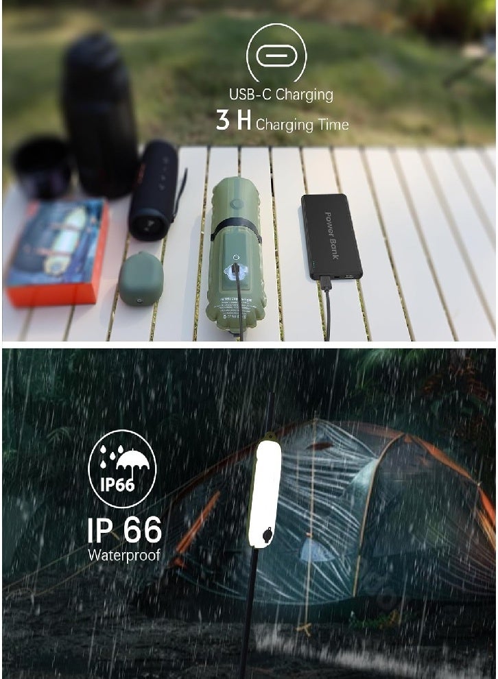 Foldable Rechargeable Camping Lantern Inflatable Light, 4 Lighting Modes, IP66 Waterproof Portable Tent Light for Indoor and Outdoor Emergency Power Outages, Hiking, Backpacking, Fishing - Image 5