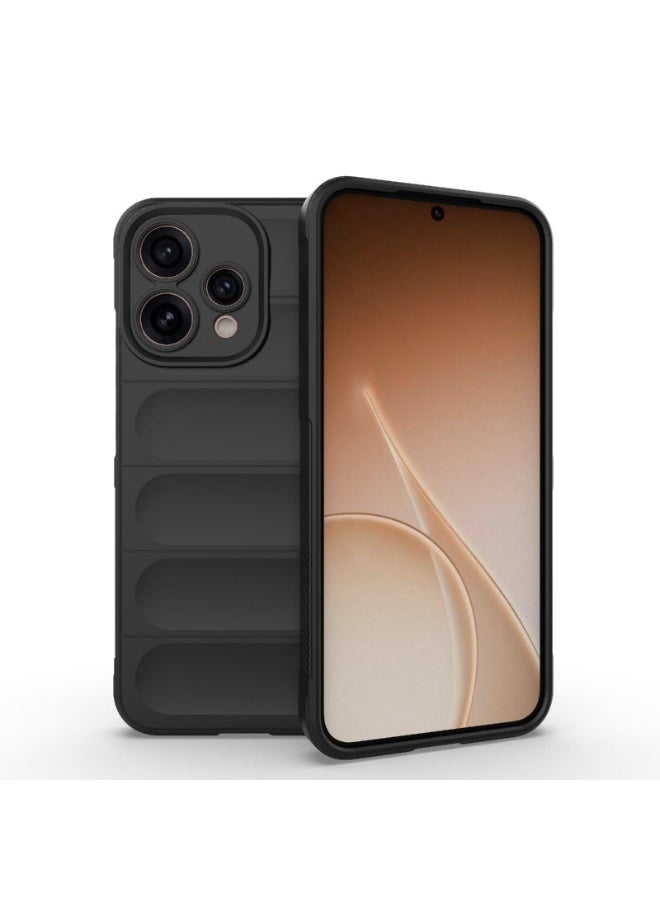 جراب موبايل ماجيك شيلد  سيليكون مضاد للصدمات وحمايه للكاميرا متوافق  Oppo Reno 15 5G (اسود) - Image 1