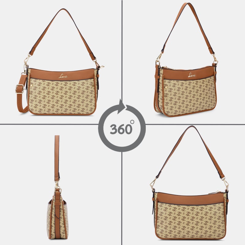 Lavie Woman's Cosmo Hobo Handbag(TAUPE) - Image 4