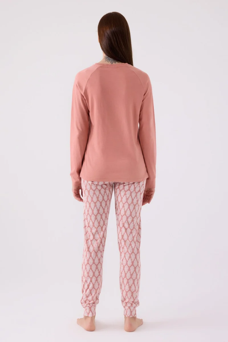 ارنيتا Women's Long Sleeve Pajama Set AR3072 Retro Pink