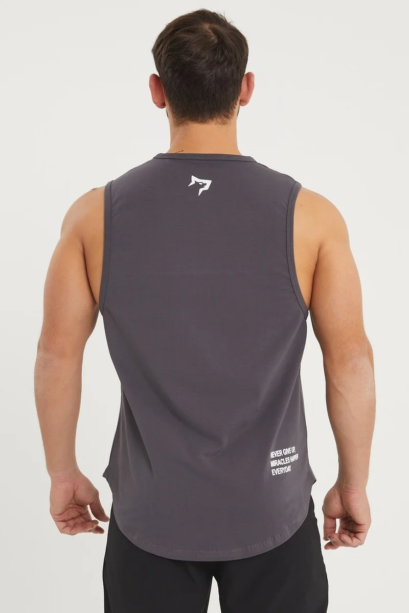 جيموولف Men's Sleeveless T-Shirt | Smoked | Men's Sports T-Shirt | Workout Tanktop |