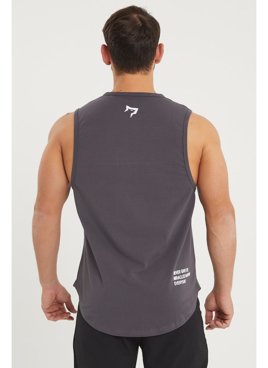 Gymwolves Men's Sleeveless T-Shirt | Smoked | Men's Sports T-Shirt | Workout Tanktop |  - Image 5