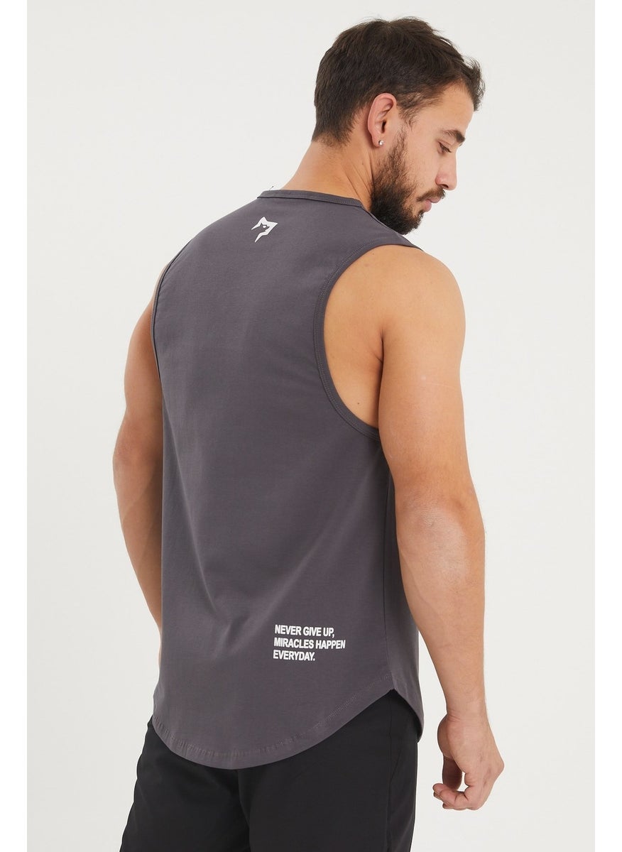 Gymwolves Men's Sleeveless T-Shirt | Smoked | Men's Sports T-Shirt | Workout Tanktop |  - Image 3