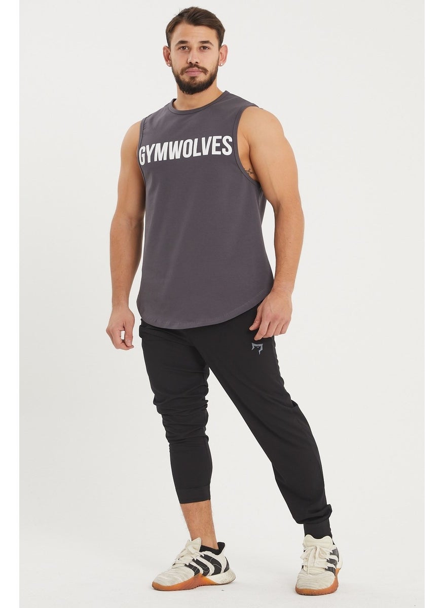 Gymwolves Men's Sleeveless T-Shirt | Smoked | Men's Sports T-Shirt | Workout Tanktop |  - Image 4