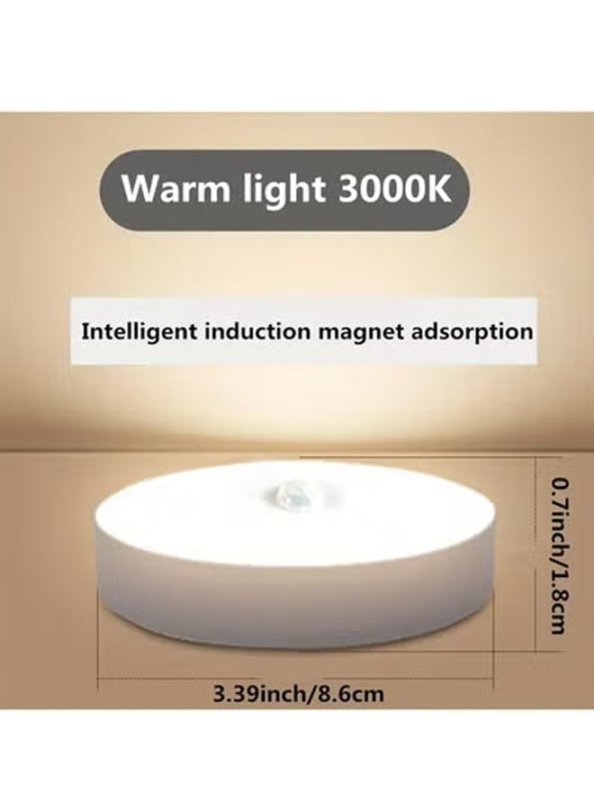 يالونج مصباح ليلي قابل للتعتيم مع مستشعر حركة، مصباح ليلي مغناطيسي منخفض الطاقة، مصباح حائط LED قابل للتعديل السطوع، مناسب لغرفة نوم الأطفال والحمام والممر والمطبخ والسلالم - Image 4