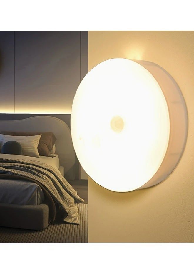 يالونج مصباح ليلي قابل للتعتيم مع مستشعر حركة، مصباح ليلي مغناطيسي منخفض الطاقة، مصباح حائط LED قابل للتعديل السطوع، مناسب لغرفة نوم الأطفال والحمام والممر والمطبخ والسلالم - Image 1